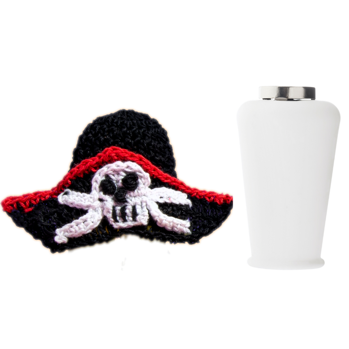 Pirate Nana Hat | Includes Standard Size BPA-Free Silicone Cap with Magnet